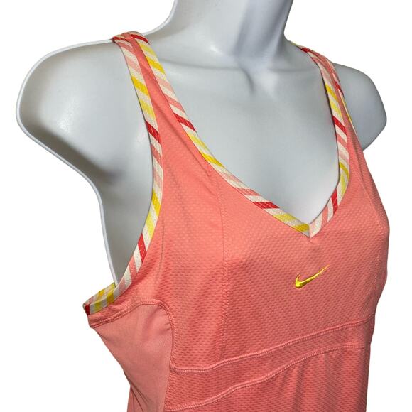 Nike Maria Sharpova Pink Tennis Dress Ballerina Coral Sphere Size Medium NWT - Picture 14 of 16